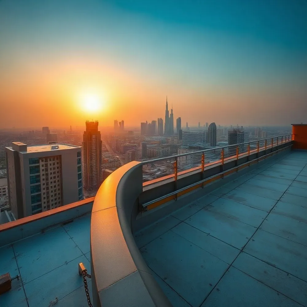 A permanently installed suspended access system engineered for safe, controlled facade work on occupied high-rises across the UAE and GCC.