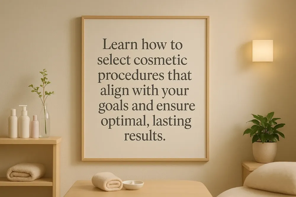 Learn how to select cosmetic procedures that align with your goals and ensure optimal, lasting results.