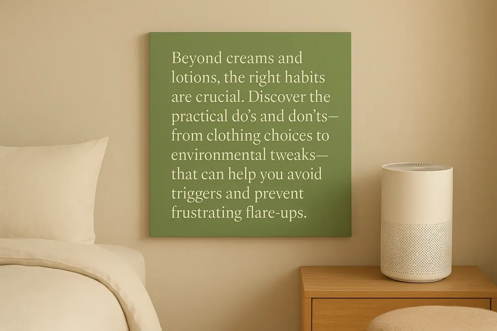 Beyond creams and lotions, the right habits are crucial. Discover the practical do's and don'ts—from clothing choices to environmental tweaks—that can help you avoid triggers and prevent frustrating flare-ups.
