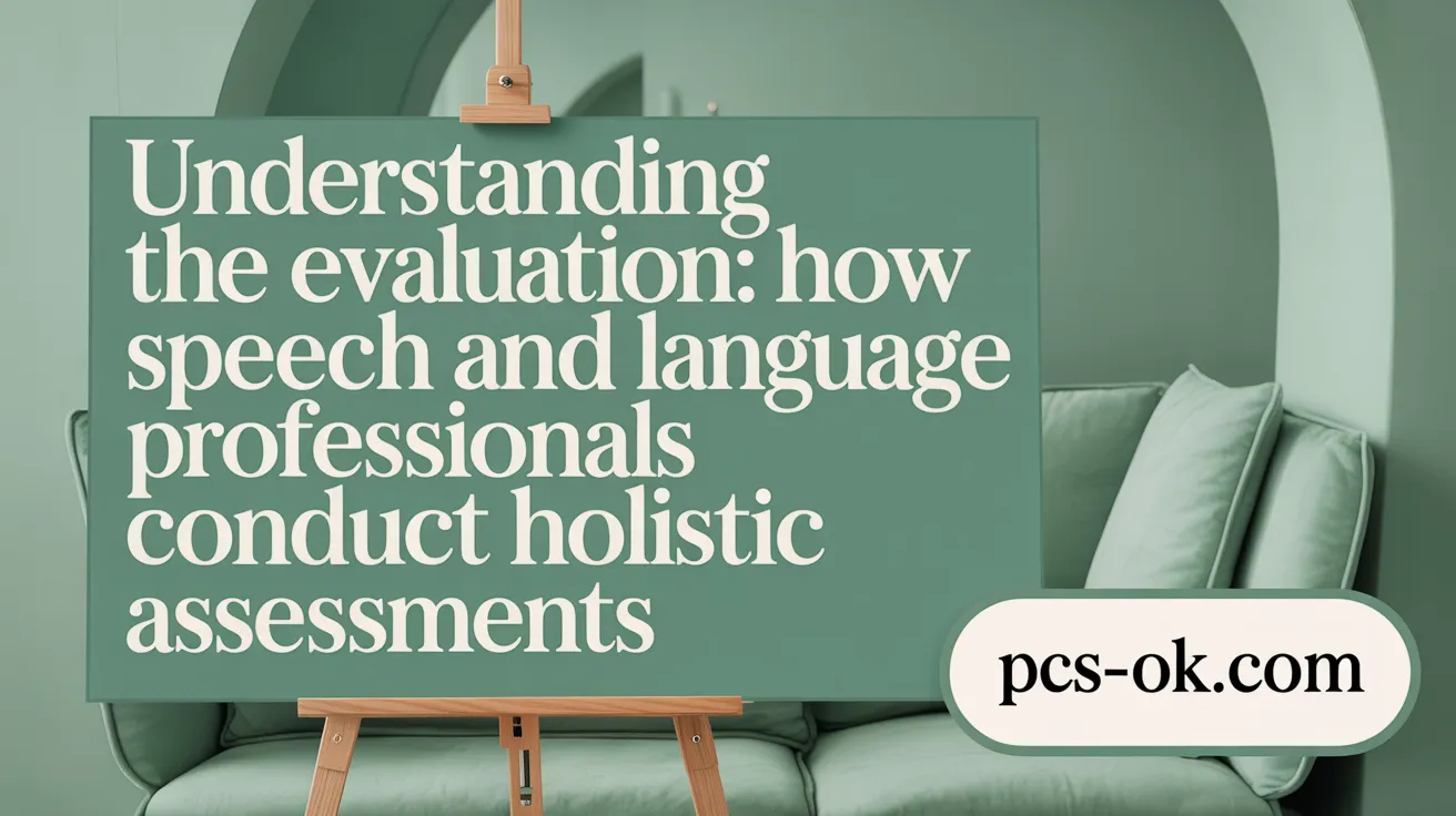 Understanding the Evaluation: How Speech and Language Professionals Conduct Holistic Assessments