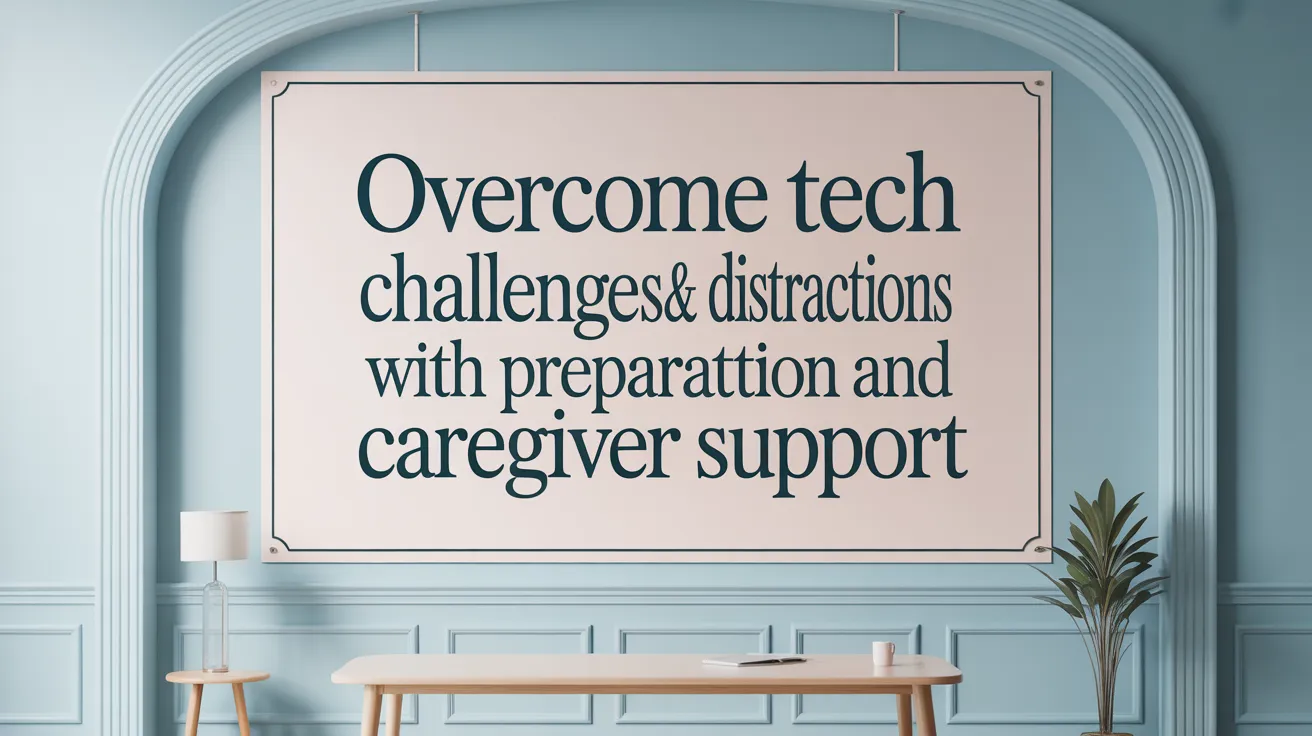 Overcome Tech Challenges & Distractions with Preparation and Caregiver Support