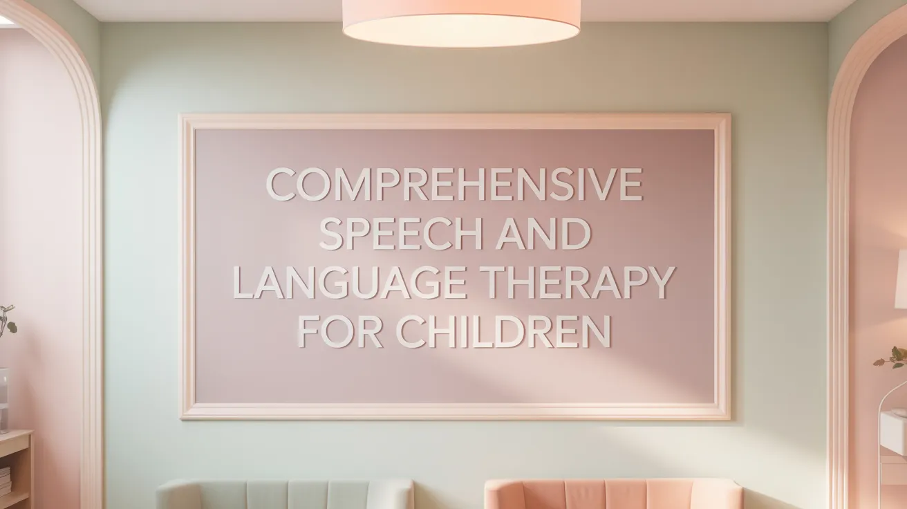 Comprehensive Speech and Language Therapy for Children