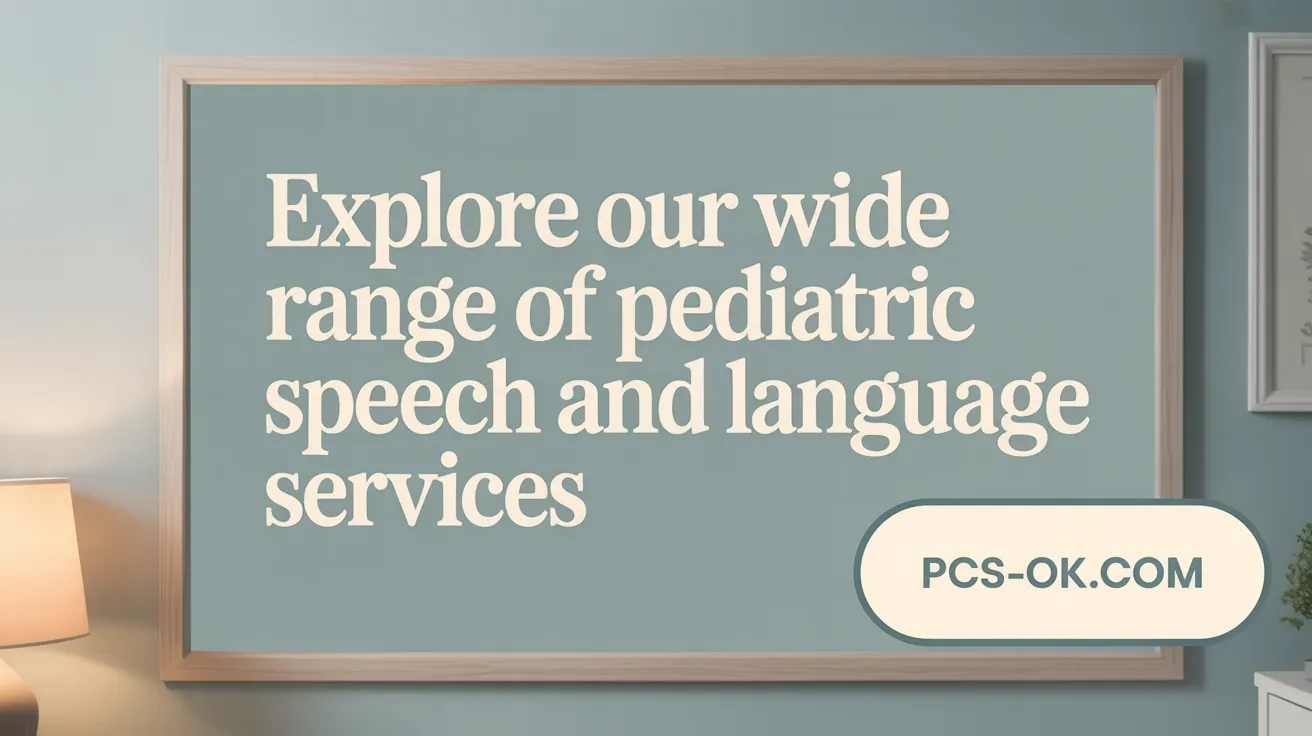 Explore Our Wide Range of Pediatric Speech and Language Services
