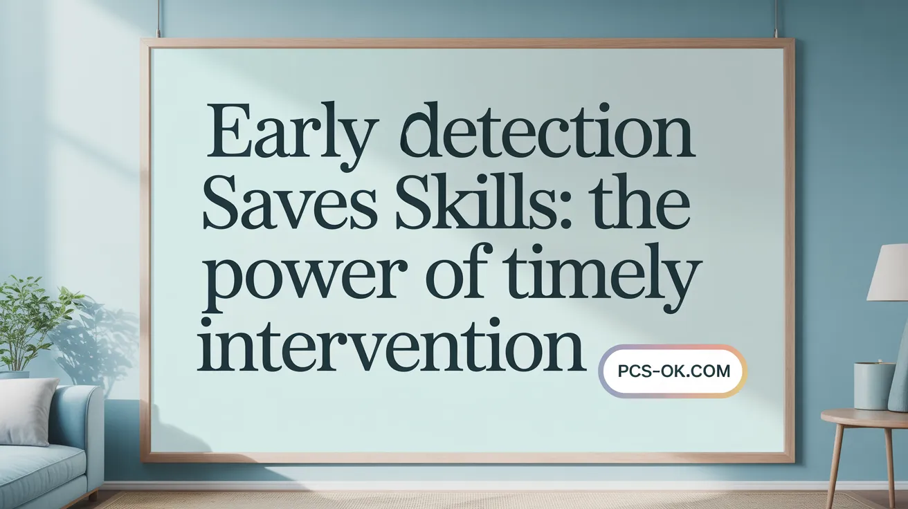 Early Detection Saves Skills: The Power of Timely Intervention