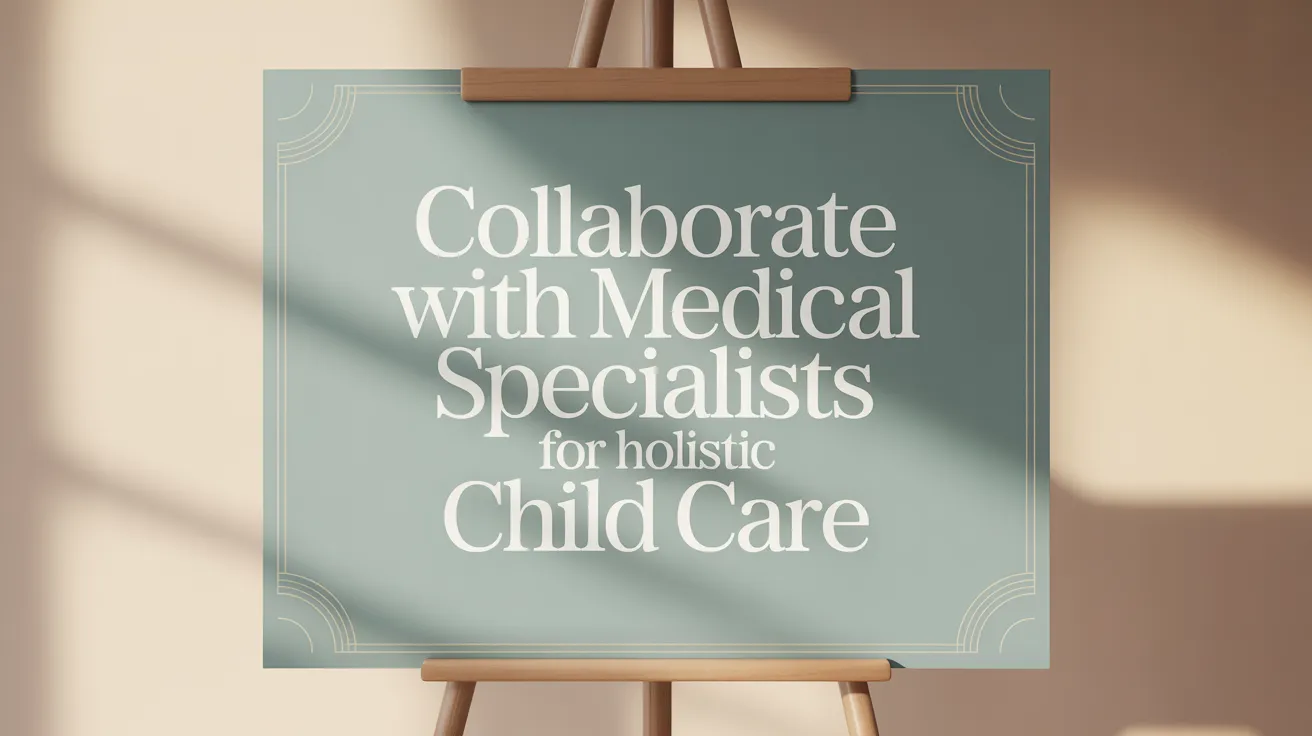 Collaborate with Medical Specialists for Holistic Child Care