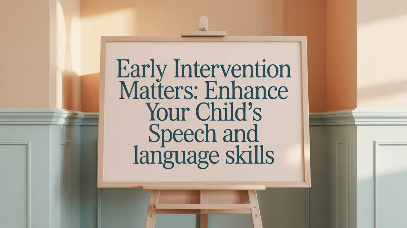 Early Intervention Matters: Enhance Your Child's Speech and Language Skills