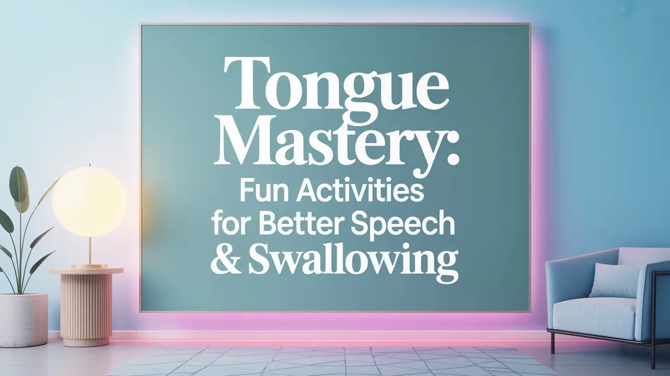 Tongue Mastery: Fun Activities for Better Speech & Swallowing