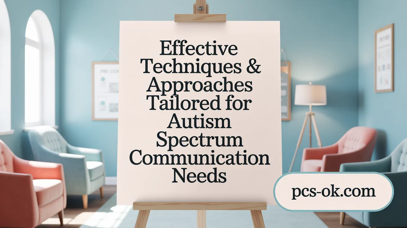 Effective Techniques & Approaches Tailored for Autism Spectrum Communication Needs