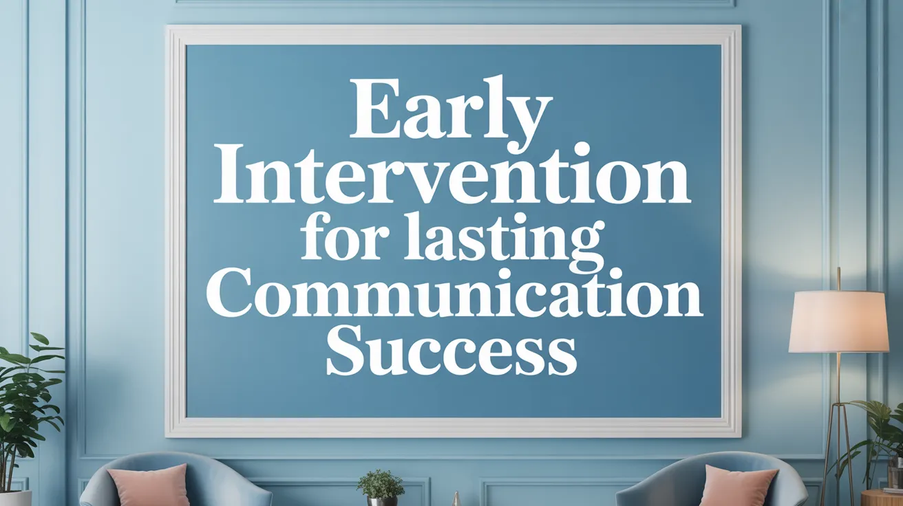 Early Intervention for Lasting Communication Success