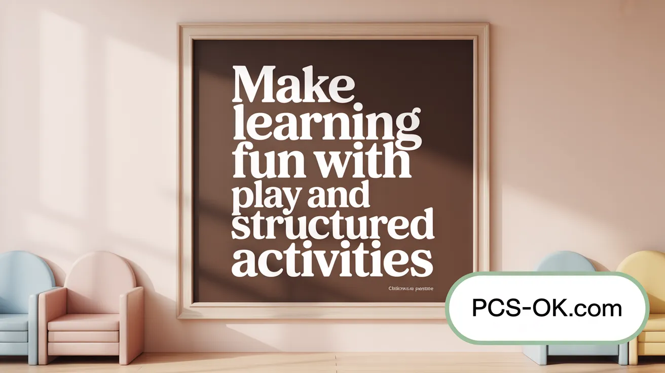 Make Learning Fun with Play and Structured Activities
