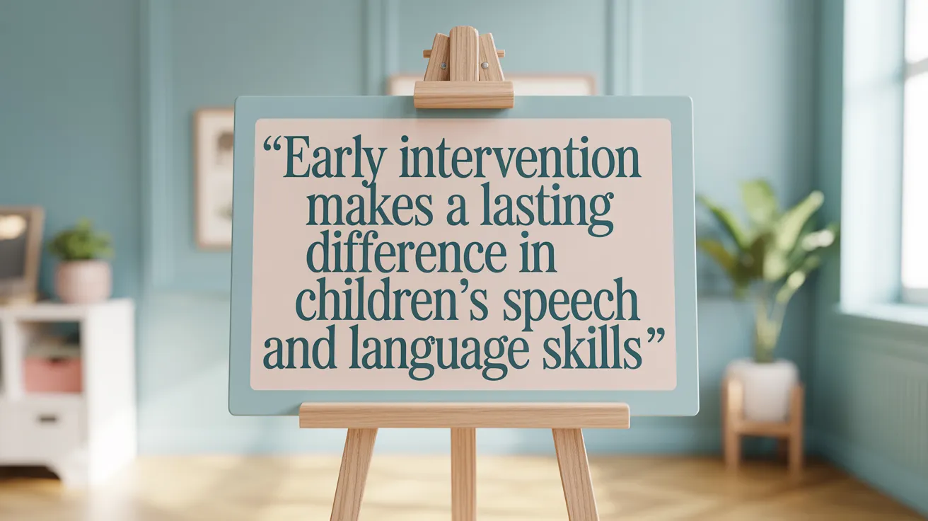 Early Intervention Makes a Lasting Difference in Children’s Speech and Language Skills