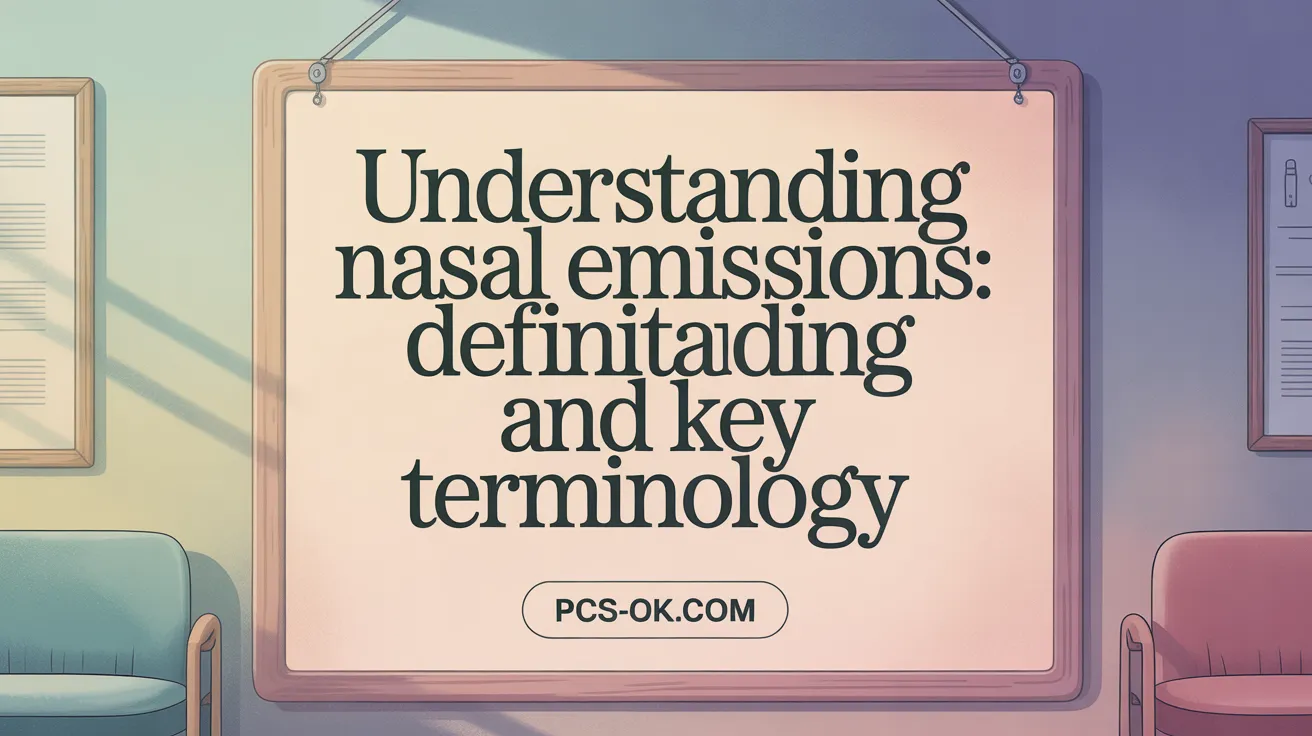 Understanding Nasal Emissions: Definitions and Key Terminology