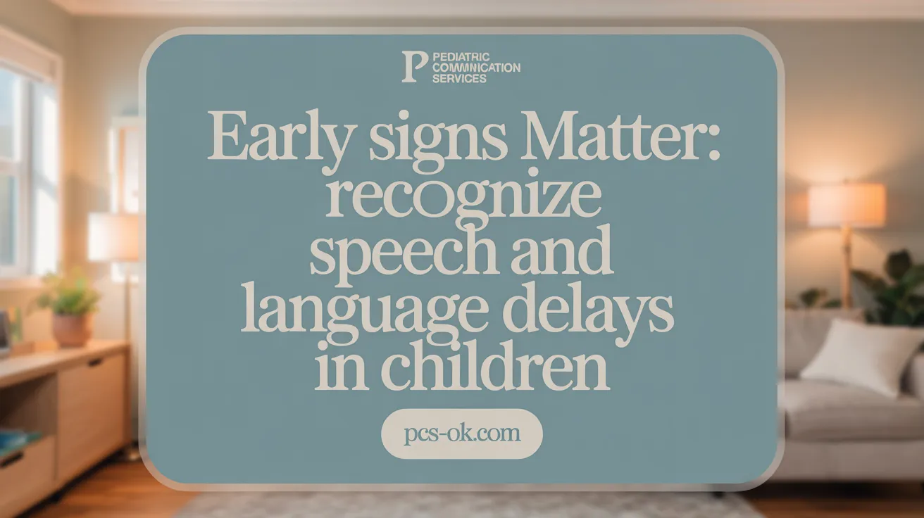 Early Signs Matter: Recognize Speech and Language Delays in Children