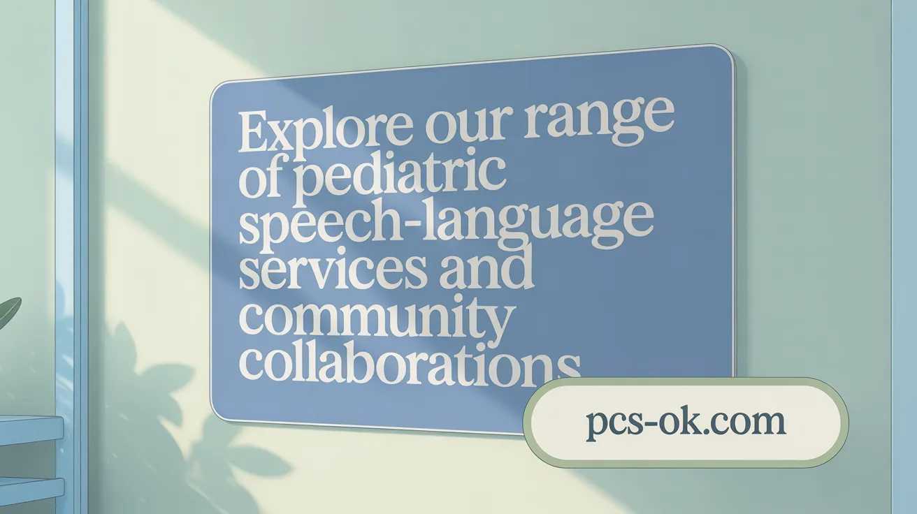Explore Our Range of Pediatric Speech-Language Services and Community Collaborations