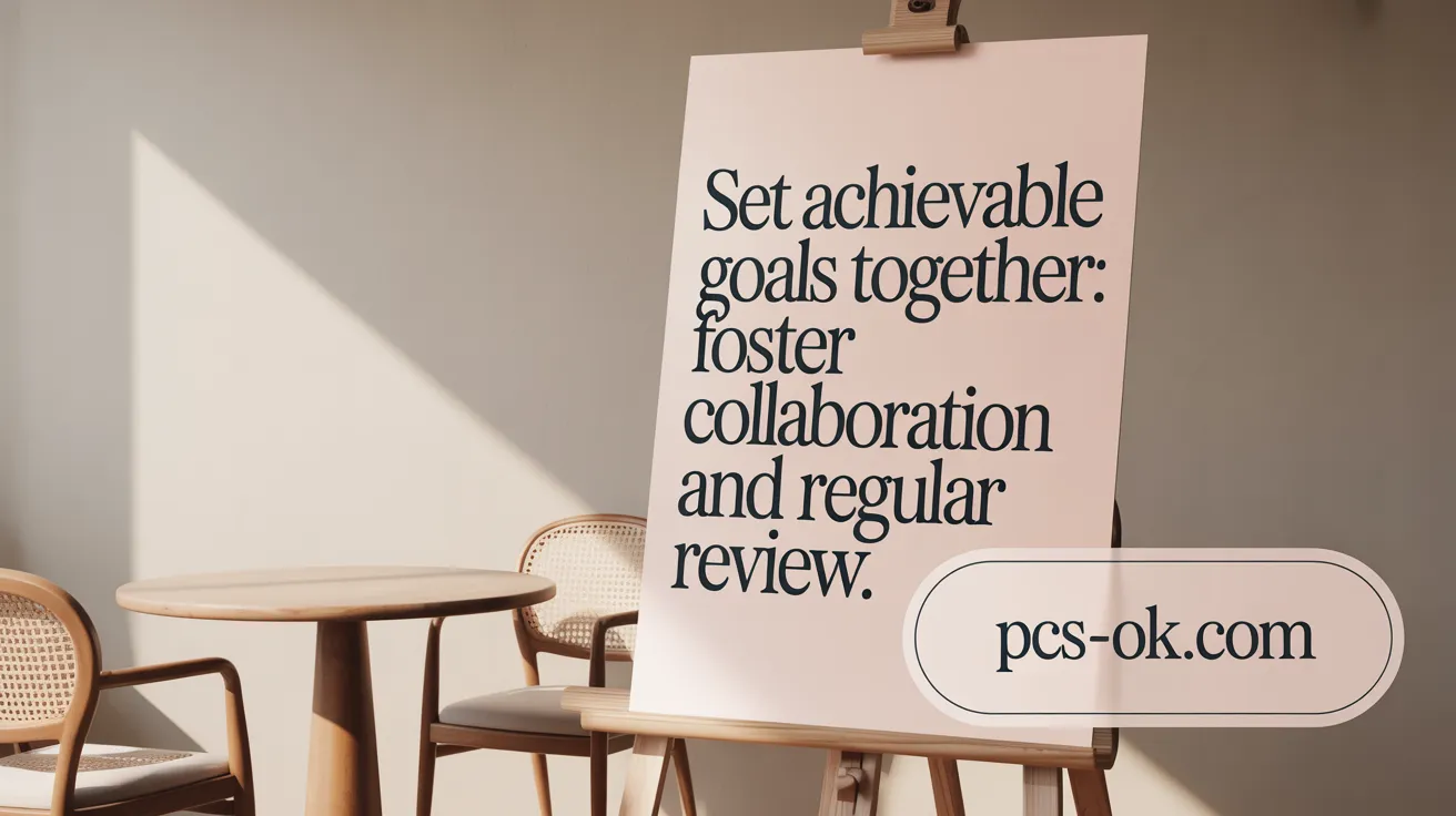 Set Achievable Goals Together: Foster Collaboration and Regular Review