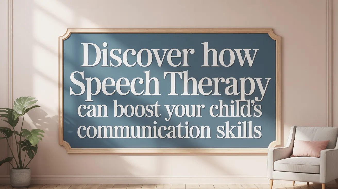 Discover How Speech Therapy Can Boost Your Child’s Communication Skills