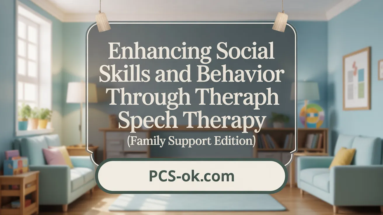 Enhancing Social Skills and Behavior Through Speech Therapy