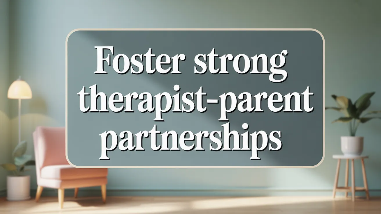 Foster Strong Therapist-Parent Partnerships