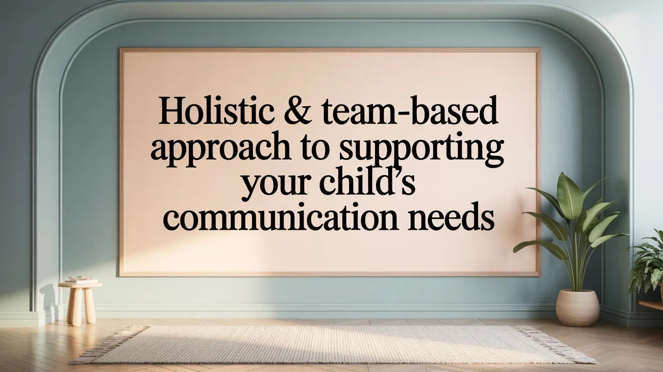Holistic & Team-Based Approach to Supporting Your Child's Communication Needs