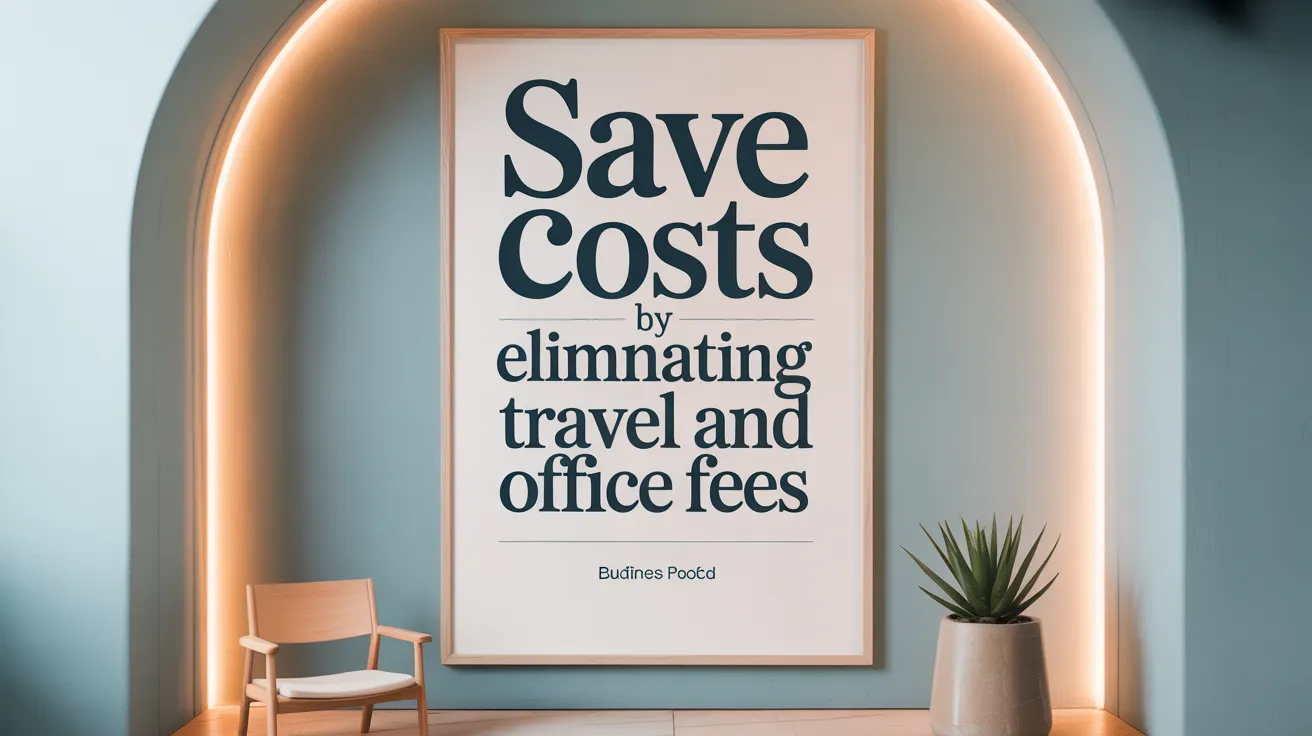 Save Costs by Eliminating Travel and Office Fees