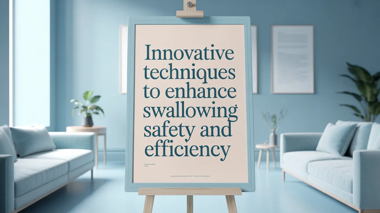 Innovative Techniques to Enhance Swallowing Safety and Efficiency