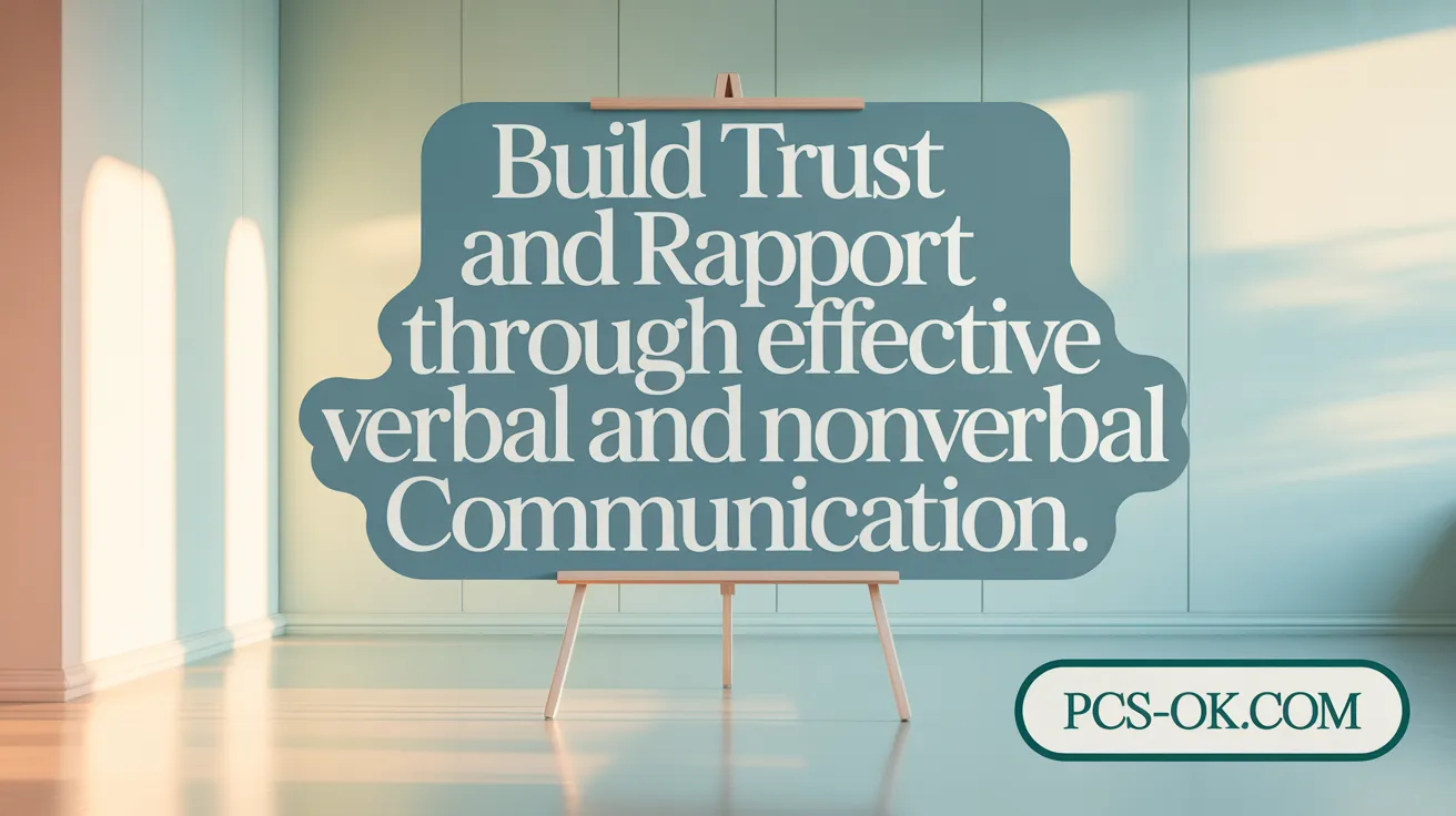 Build Trust and Rapport Through Effective Verbal and Nonverbal Communication