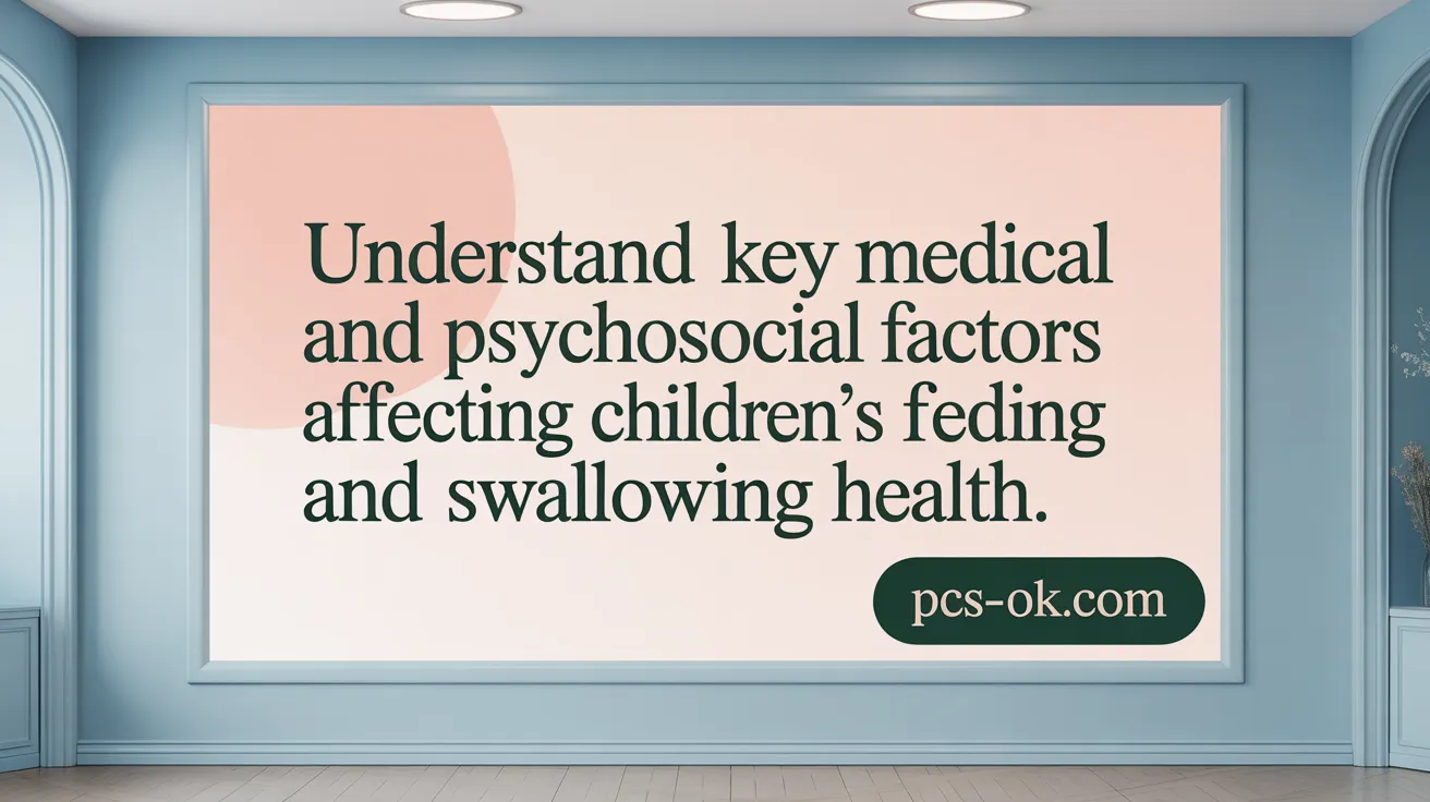 Understand key medical and psychosocial factors affecting children's feeding and swallowing health.