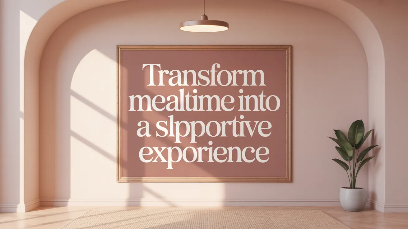 Transform Mealtime into a Calm and Supportive Experience