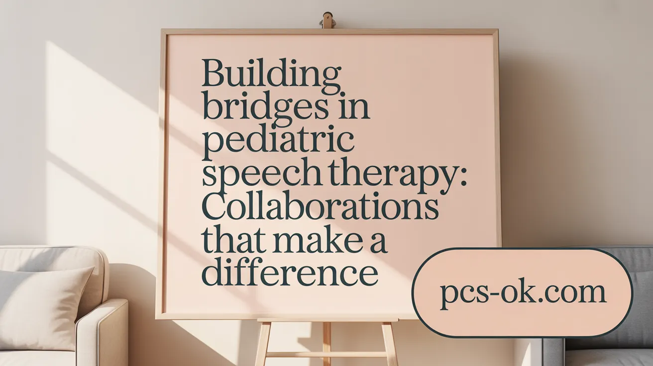 Building Bridges in Pediatric Speech Therapy: Collaborations That Make a Difference