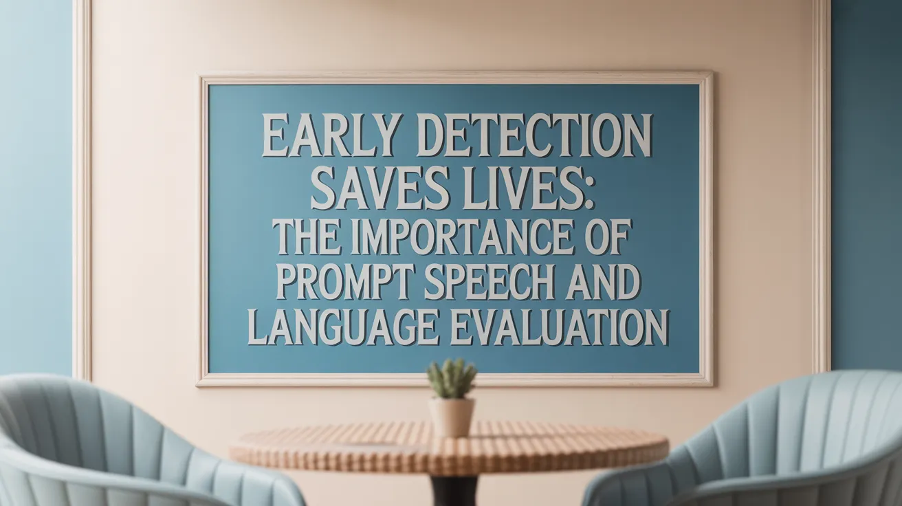 Early Detection Saves Lives: The Importance of Prompt Speech and Language Evaluation