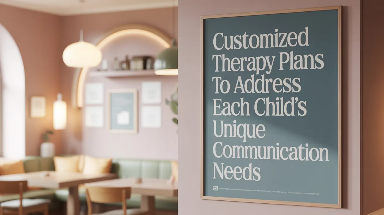 Customized Therapy Plans to Address Each Child's Unique Communication Needs