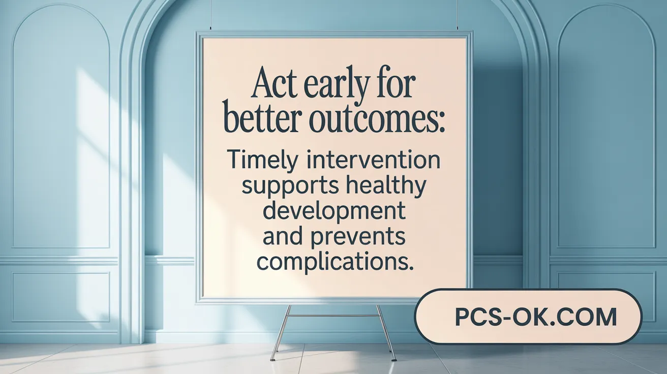 Act Early for Better Outcomes: Timely intervention supports healthy development and prevents complications.