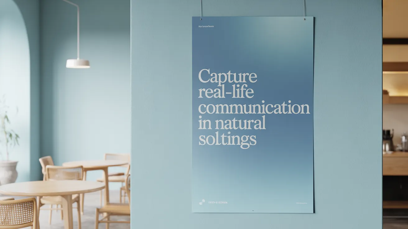 Capture Real-Life Communication in Natural Settings