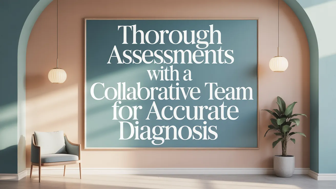 Thorough Assessments with a Collaborative Team for Accurate Diagnosis