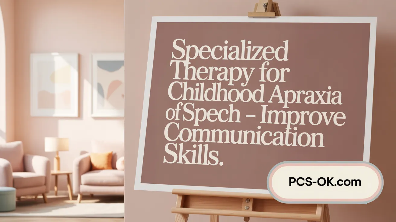 Specialized Therapy for Childhood Apraxia of Speech - Improve Communication Skills