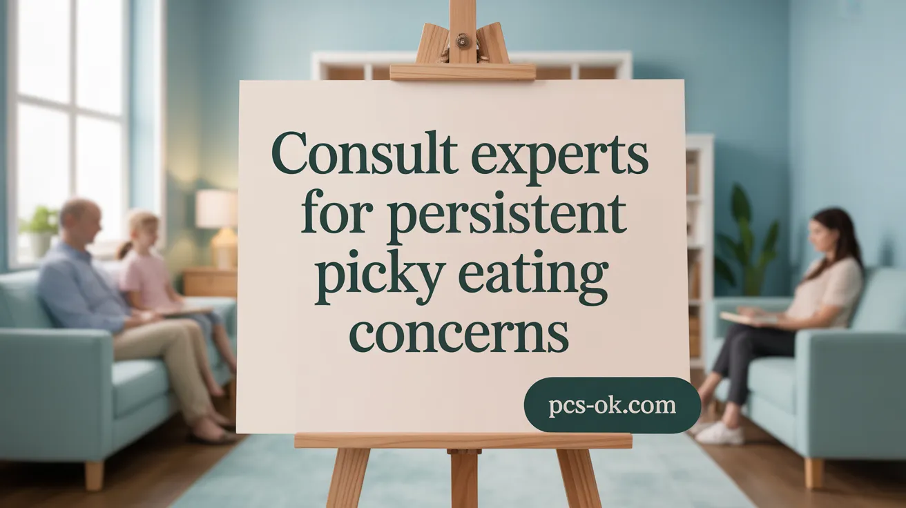 Consult Professionals for Persistent Picky Eating Concerns