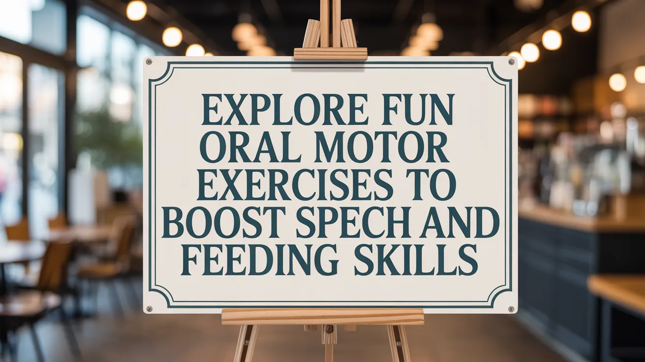 Explore Fun Oral Motor Exercises to Boost Speech and Feeding Skills