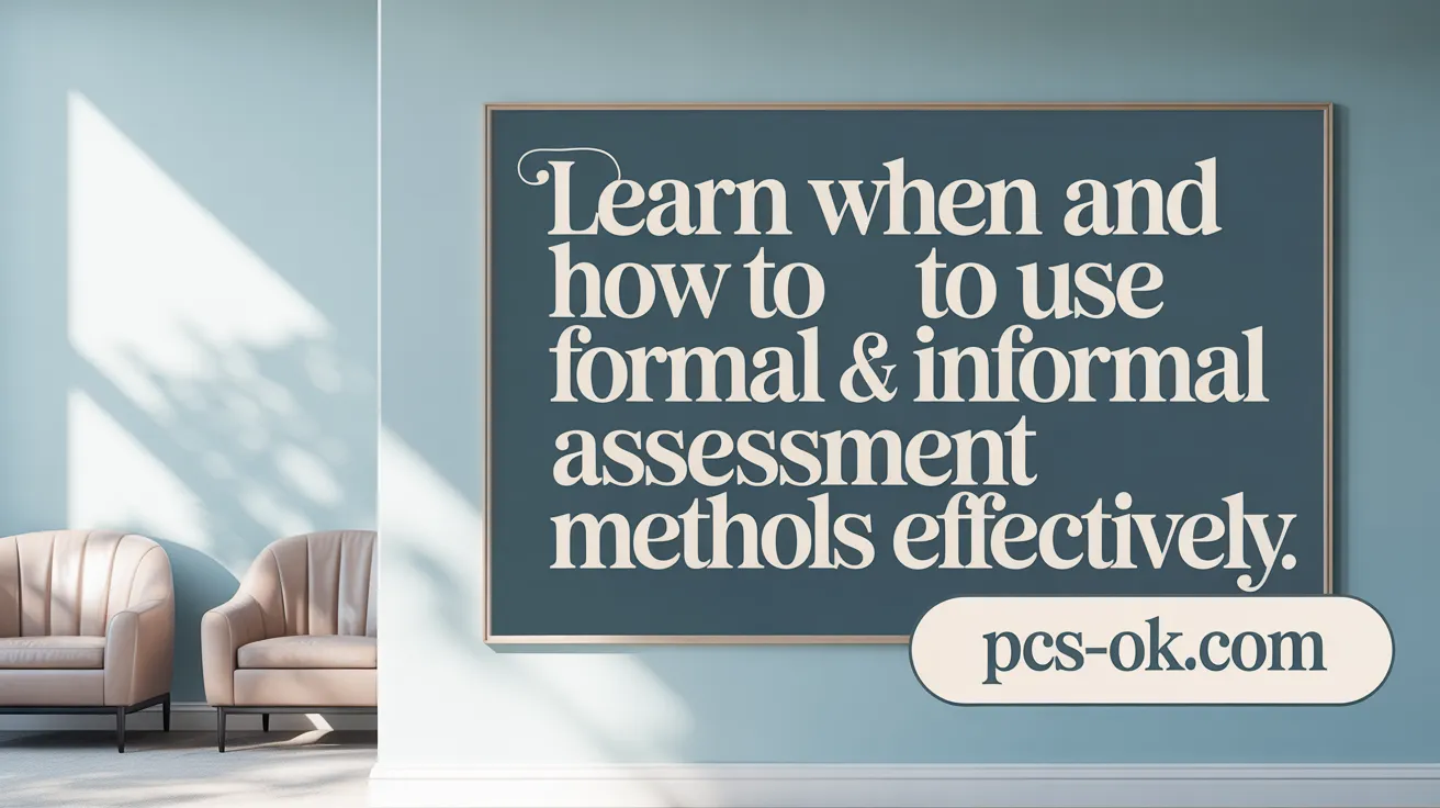 Learn When and How to Use Formal and Informal Assessment Methods Effectively