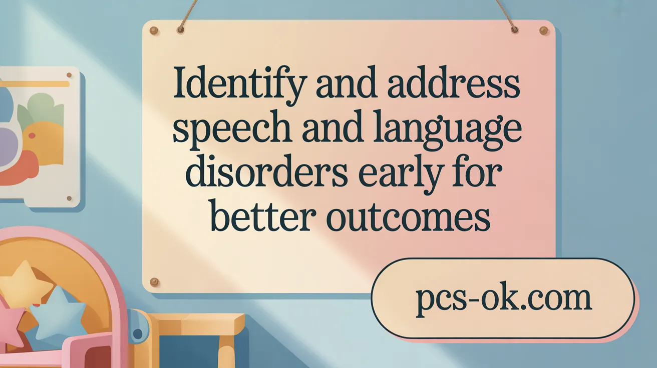 Identify and Address Speech and Language Disorders Early for Better Outcomes
