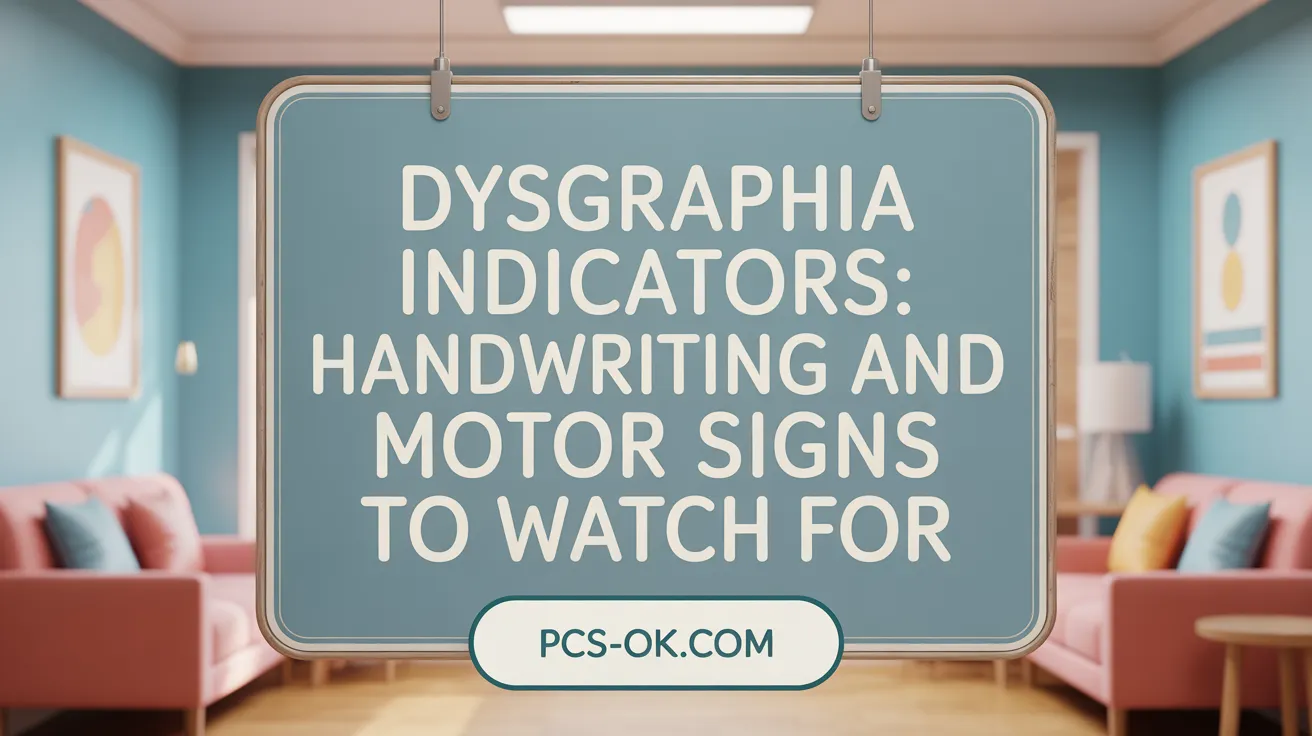 Dysgraphia Indicators: Handwriting and Motor Signs to Watch For