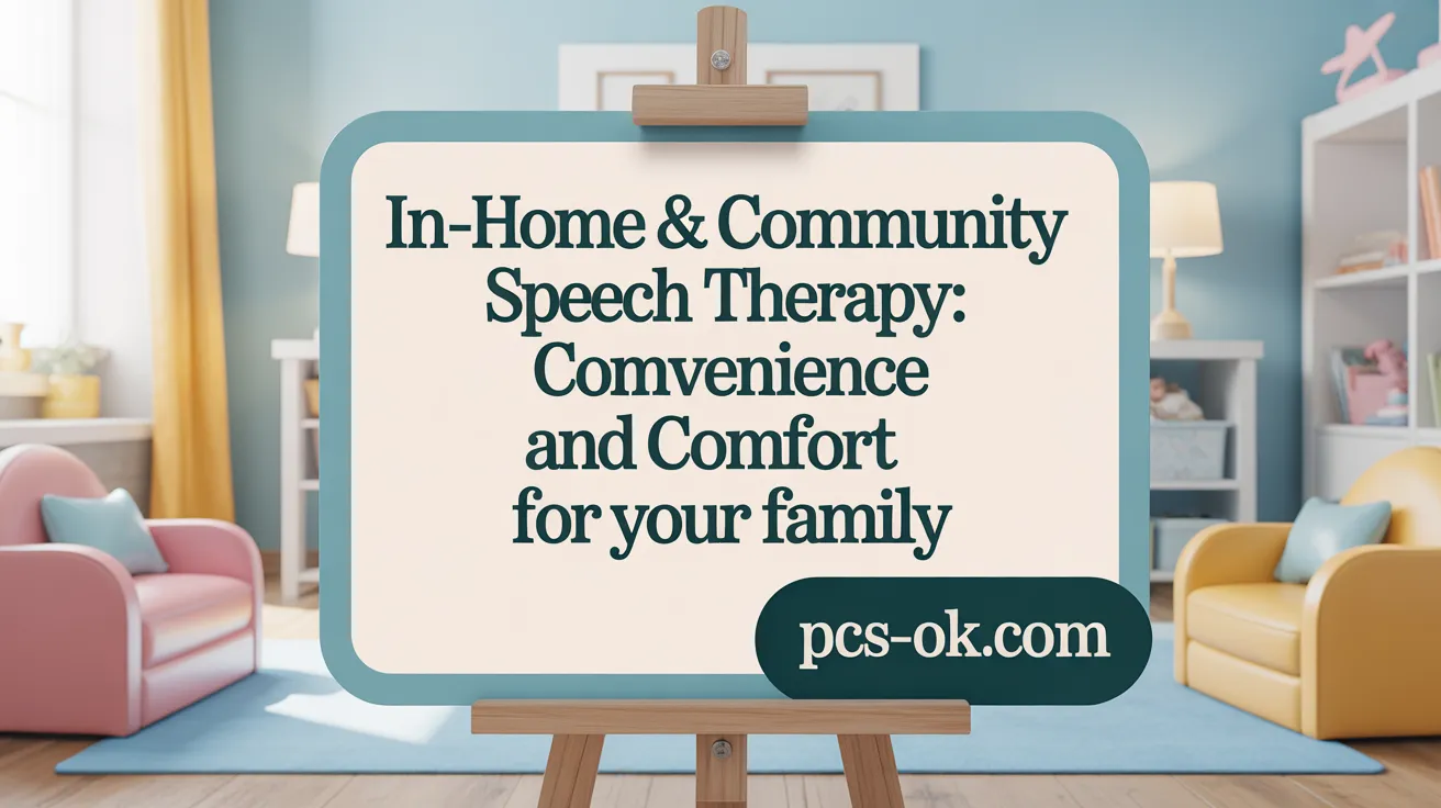 In-Home & Community Speech Therapy: Convenience and Comfort for Your Family