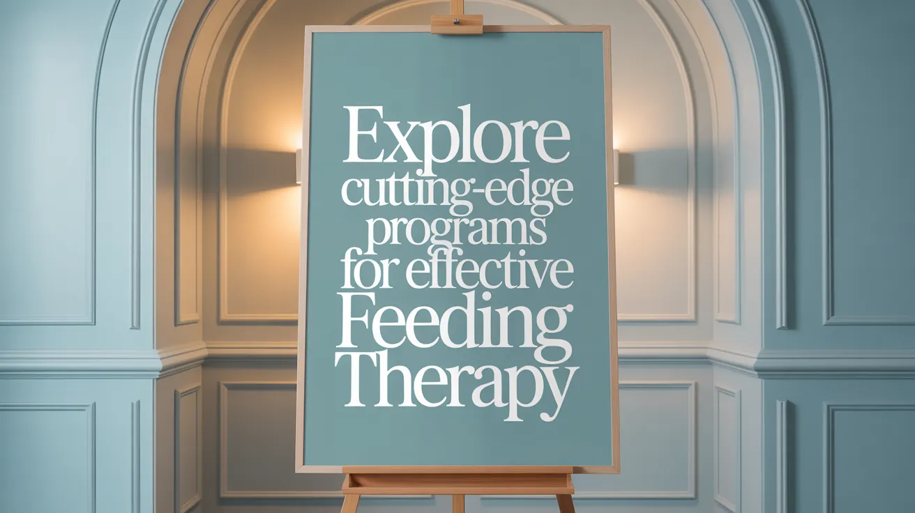 Explore Cutting-Edge Programs for Effective Feeding Therapy