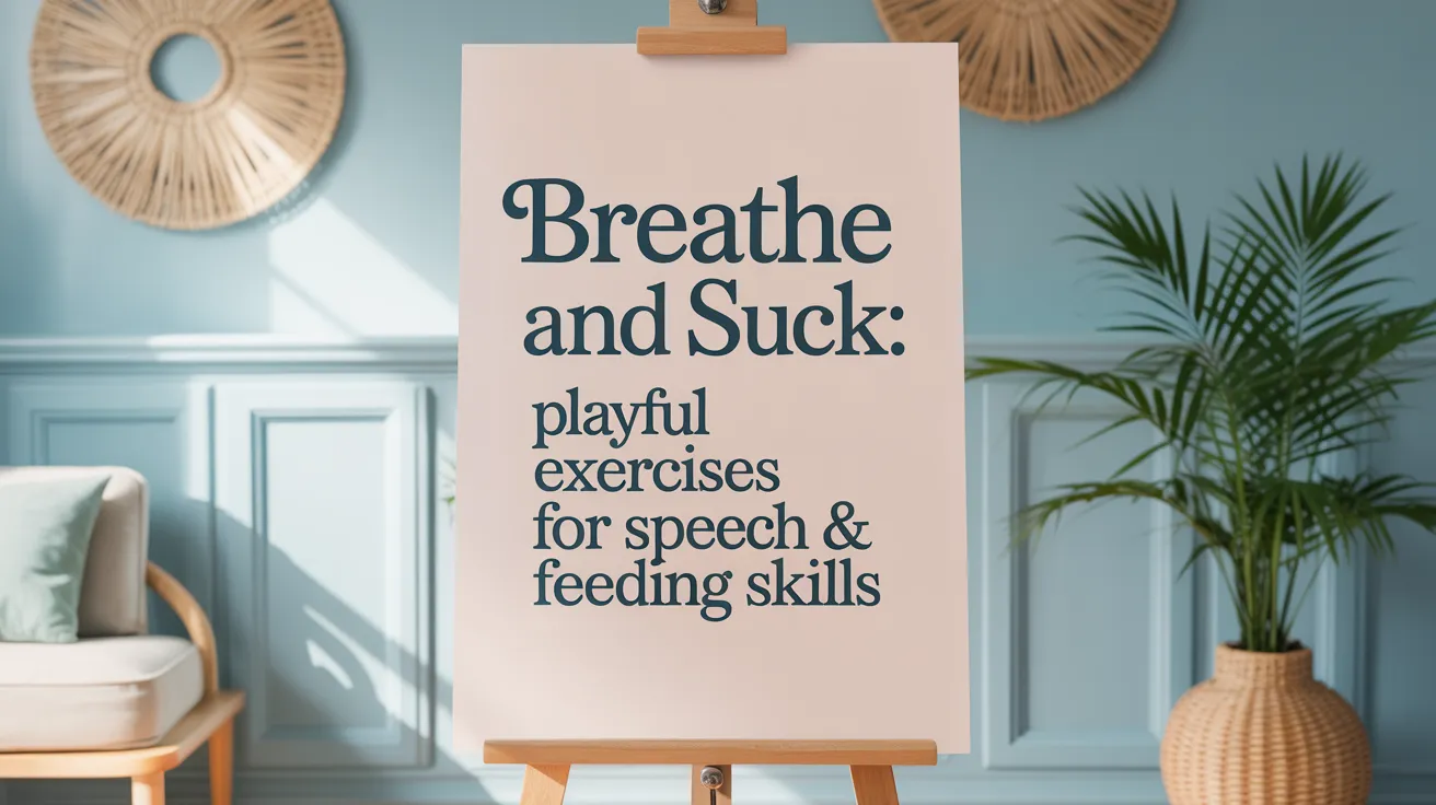 Breathe and Suck: Playful Exercises for Speech & Feeding Skills