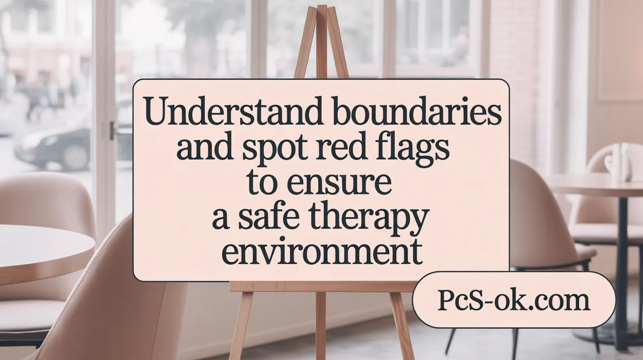 Understand Boundaries and Spot Red Flags to Ensure a Safe Therapy Environment