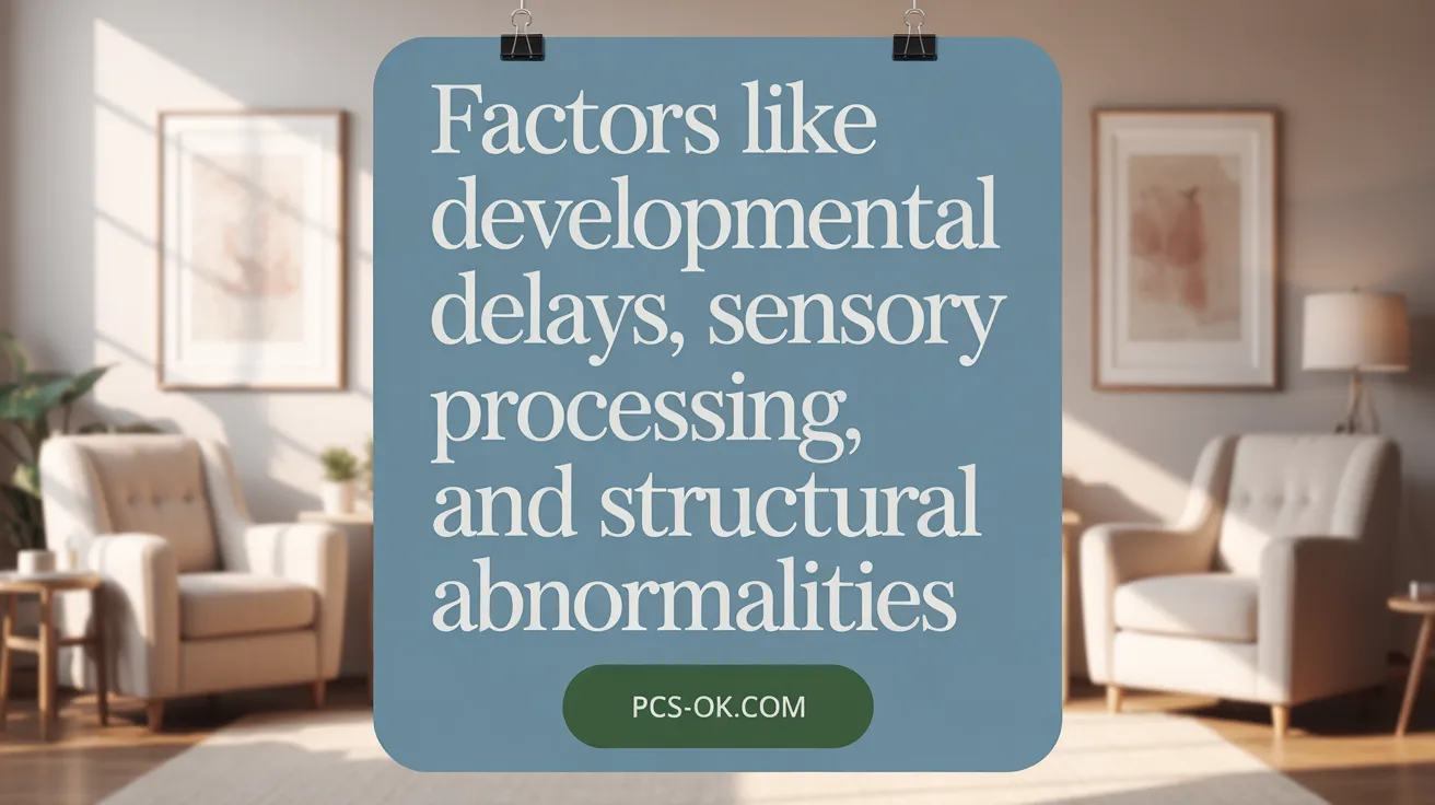 Factors like Developmental Delays, Sensory Processing, and Structural Abnormalities