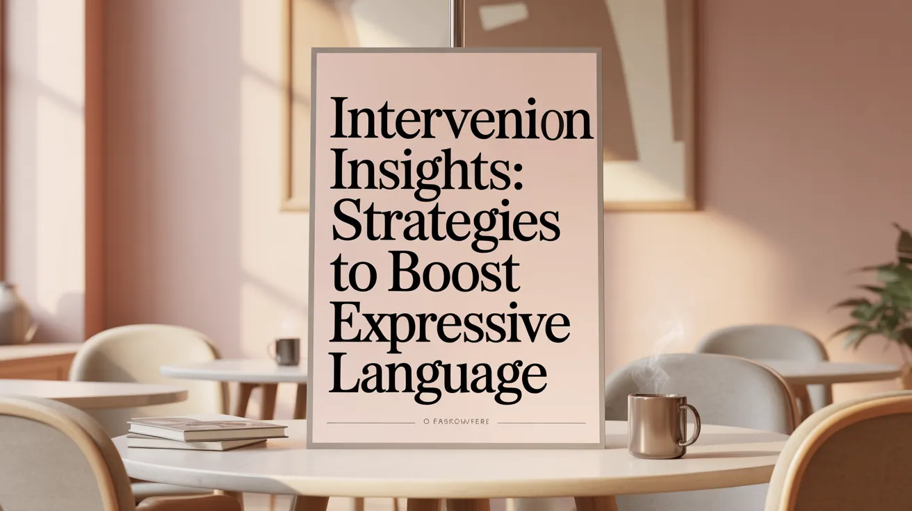 Intervention Insights: Strategies to Boost Expressive Language
