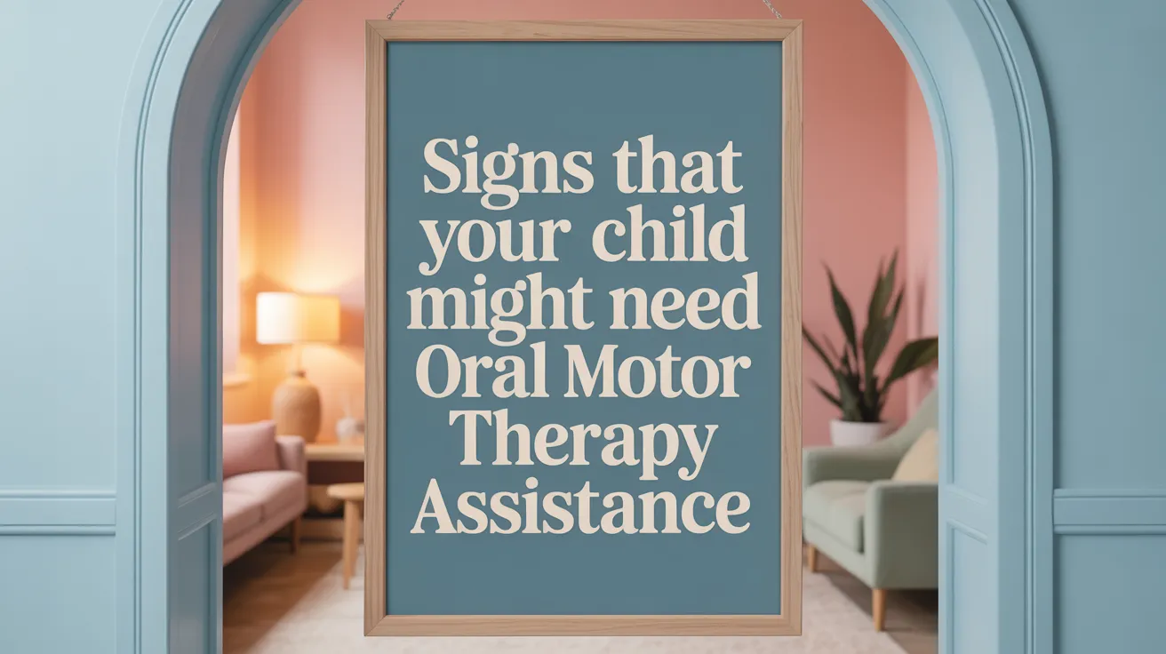 Signs That Your Child Might Need Oral Motor Therapy Assistance