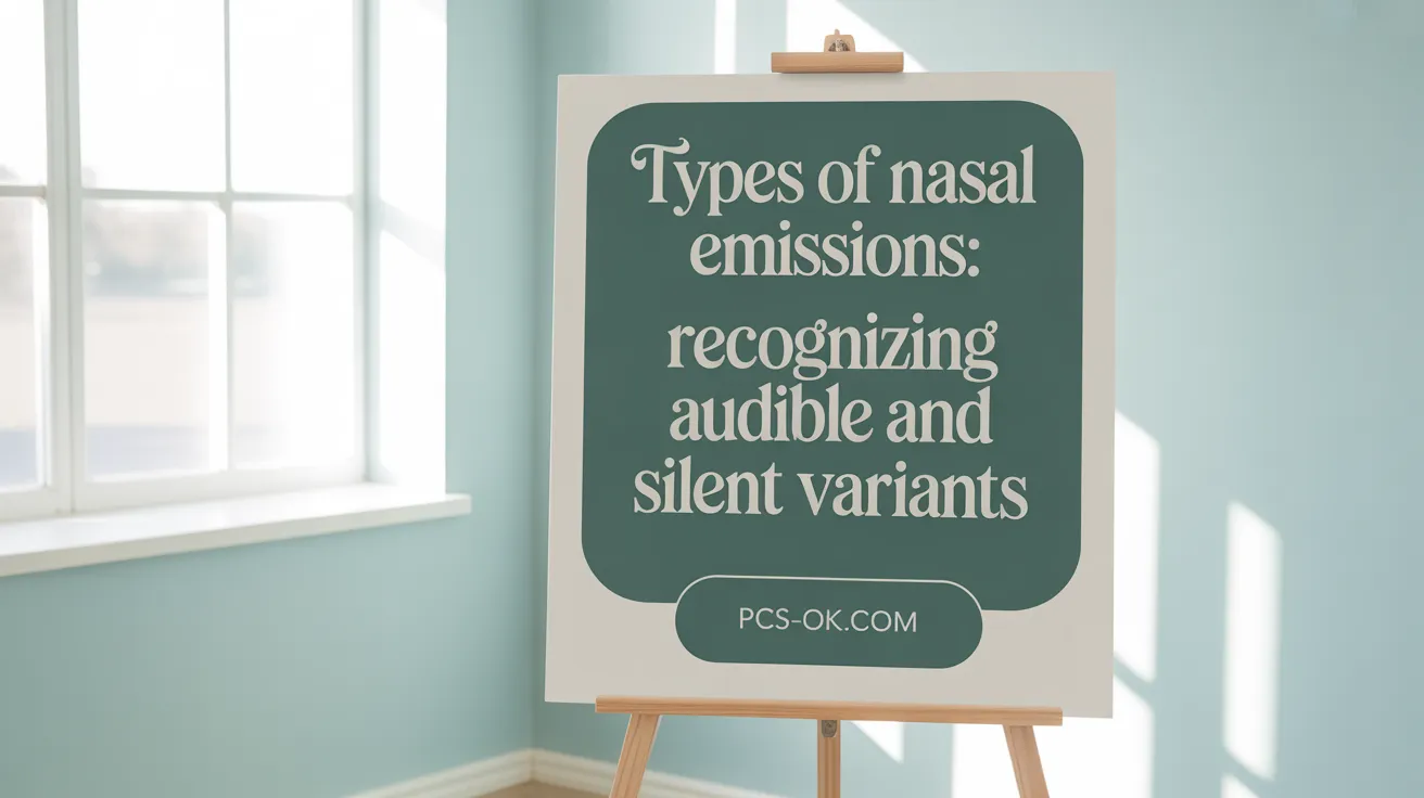 Types of Nasal Emissions: Recognizing Audible and Silent Variants