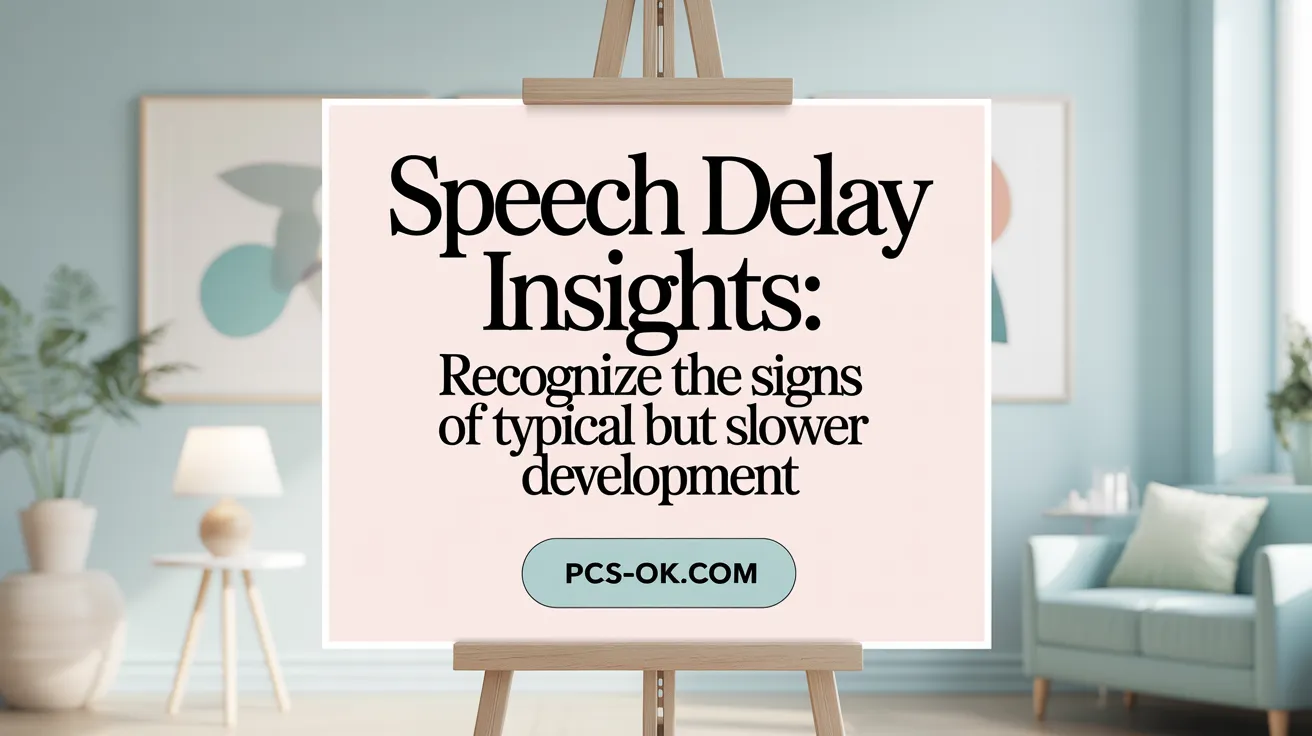 Speech Delay Insights: Recognize the Signs of Typical but Slower Development