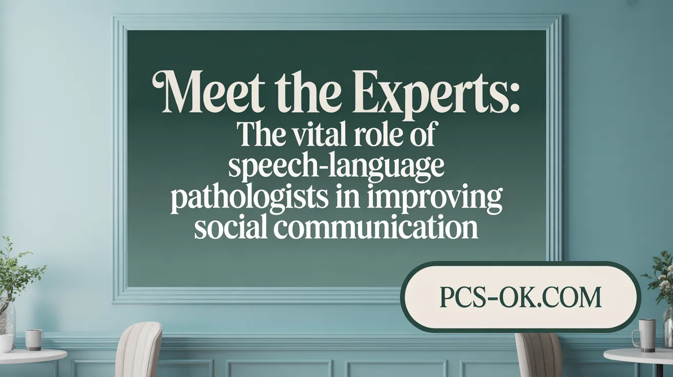 Meet the Experts: The Vital Role of Speech-Language Pathologists in Improving Social Communication